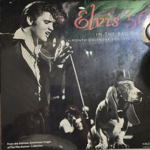 Elvis presley 1956 16month calendar still in wrapper